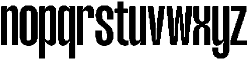 TBJ margin condensed Medium otf (500) Font LOWERCASE
