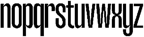 TBJ margin condensed Regular otf (400) Font LOWERCASE
