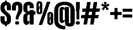 TBJ margin condensed Semi Bold otf (600) Font OTHER CHARS