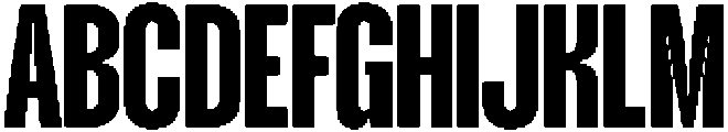 TBJ margin condensed Semi Bold otf (600) Font UPPERCASE