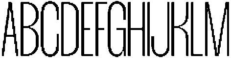 TBJ margin condensed Thin otf (100) Font UPPERCASE