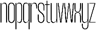 TBJ margin condensed Thin otf (100) Font LOWERCASE
