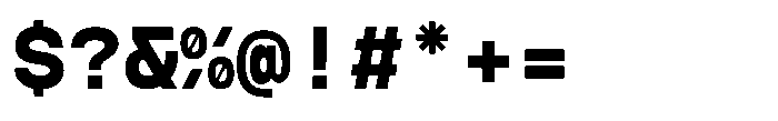 TBJ Felium Mono Bold Font OTHER CHARS