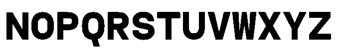 TBJ Felium Mono Bold Font UPPERCASE