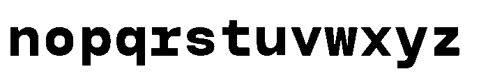 TBJ Felium Mono Bold Font LOWERCASE