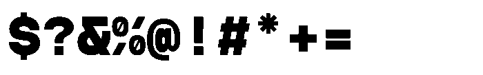 TBJ Felium Mono Extra Bold Font OTHER CHARS