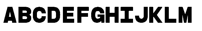 TBJ Felium Mono Extra Bold Font UPPERCASE