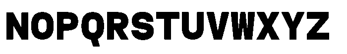 TBJ Felium Mono Extra Bold Font UPPERCASE