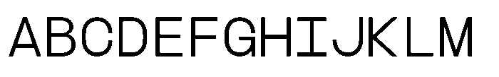 TBJ Felium Mono Light Font UPPERCASE