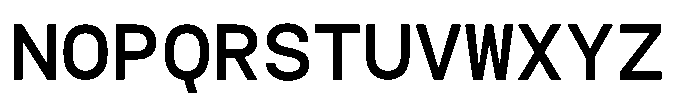 TBJ Felium Mono Medium Font UPPERCASE