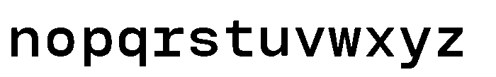 TBJ Felium Mono Medium Font LOWERCASE