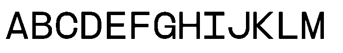 TBJ Felium Mono Regular Font UPPERCASE