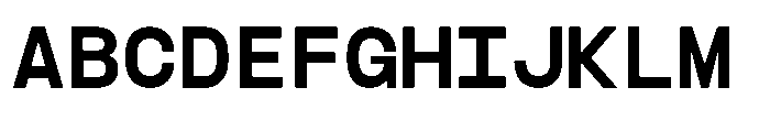 TBJ Felium Mono Semi Bold Font UPPERCASE