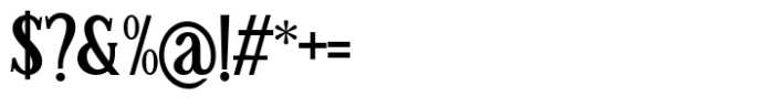 TBJ Malta Condensed Serif Family Black Font OTHER CHARS