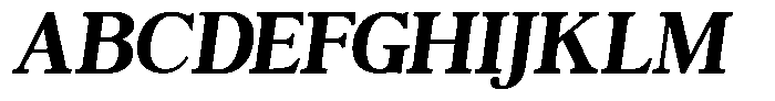 TBJ Moltefamilia Bold Italic Text Font UPPERCASE