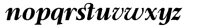 TBJ Moltefamilia Bold Italic Text Font LOWERCASE