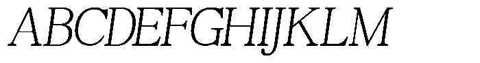 TBJ Moltefamilia Extra Light Italic Text Font UPPERCASE