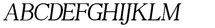 TBJ Moltefamilia Light Italic Text Font UPPERCASE