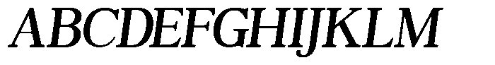 TBJ Moltefamilia Medium Italic Text Font UPPERCASE