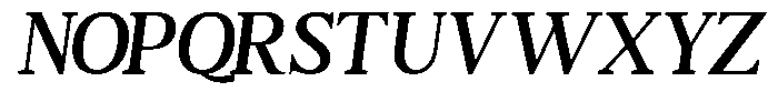 TBJ Moltefamilia Medium Italic Text Font UPPERCASE