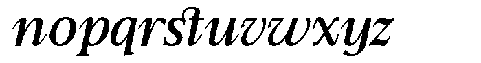 TBJ Moltefamilia Medium Italic Text Font LOWERCASE