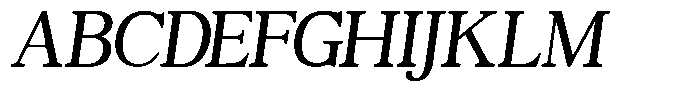 TBJ Moltefamilia Regular Italic Text Font UPPERCASE