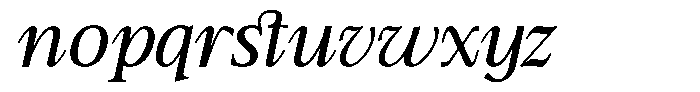 TBJ Moltefamilia Regular Italic Text Font LOWERCASE