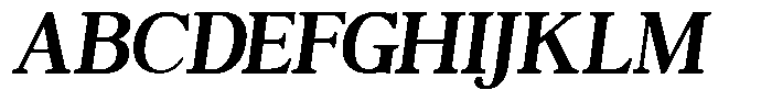 TBJ Moltefamilia Semi Bold Italic Text Font UPPERCASE