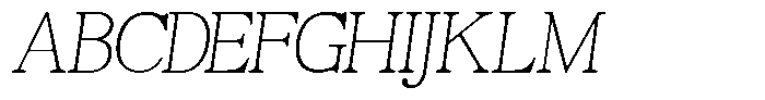 TBJ Moltefamilia Thin Italic Text Font UPPERCASE