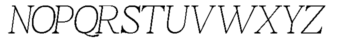 TBJ Moltefamilia Thin Italic Text Font UPPERCASE