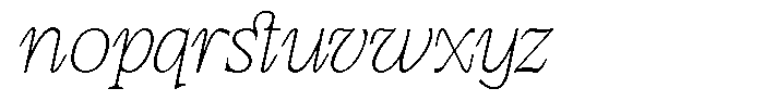 TBJ Moltefamilia Thin Italic Text Font LOWERCASE