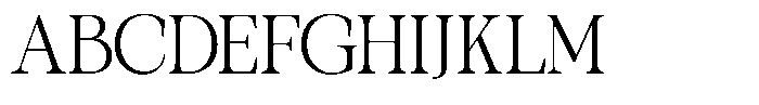TBJ One of a kind Polished Extra Light Font UPPERCASE