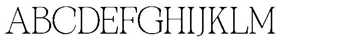 TBJ One of a kind Polished Thin Font UPPERCASE