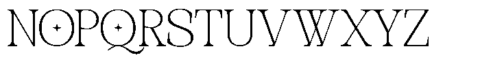 TBJ One of a kind Polished Thin Font LOWERCASE