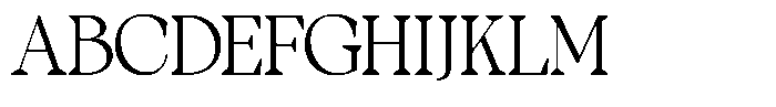 TBJ One of a kind Sharp Extra Light Font UPPERCASE