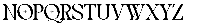 TBJ One of a kind Sharp Light Font LOWERCASE