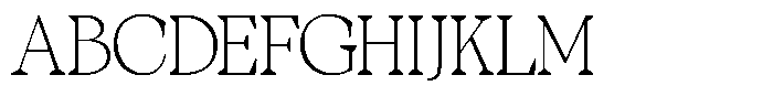 TBJ One of a kind Sharp Thin Font