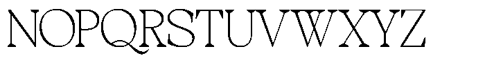 TBJ One of a kind Sharp Thin Font UPPERCASE