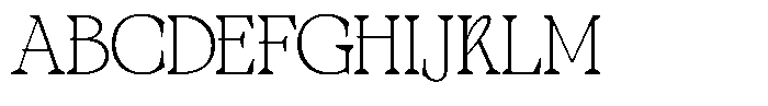 TBJ One of a kind Sharp Thin FONT
