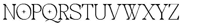 TBJ One of a kind Sharp Thin Font LOWERCASE