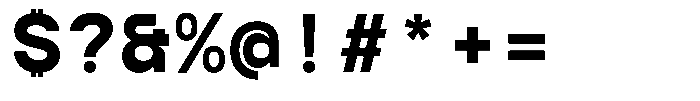 TBJ Serial Port Monospace Bold Font OTHER CHARS