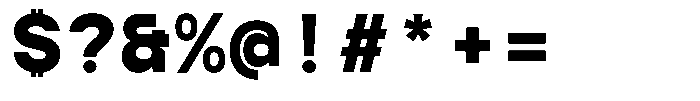 TBJ Serial Port Monospace Extra Bold Font OTHER CHARS