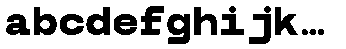TBJ Serial Port Monospace Extra Bold FONT