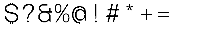 TBJ Serial Port Monospace Extra Light Font OTHER CHARS