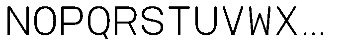 TBJ Serial Port Monospace Extra Light Font UPPERCASE