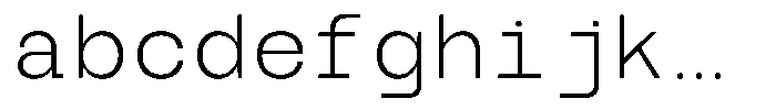 TBJ Serial Port Monospace Extra Light FONT