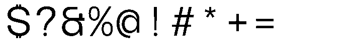 TBJ Serial Port Monospace Light Font OTHER CHARS