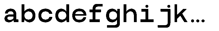 TBJ Serial Port Monospace Medium FONT