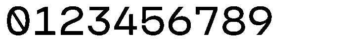 TBJ Serial Port Monospace Regular Font OTHER CHARS
