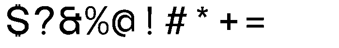 TBJ Serial Port Monospace Regular Font OTHER CHARS